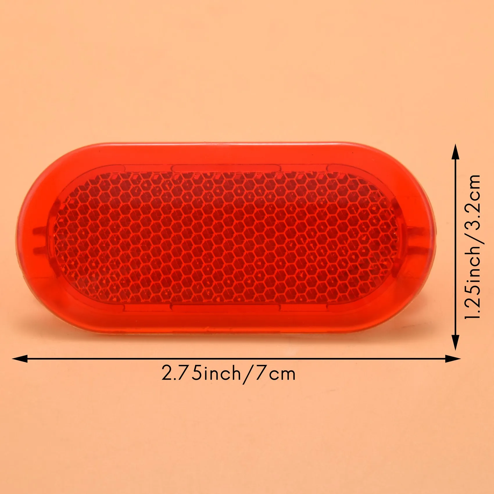 2 Stuks Rode Binnendeurpaneel Waarschuwingslampje Reflector Voor Polokever Caddy Touran 6q0947419