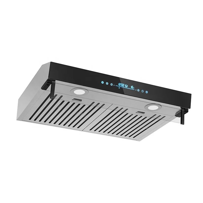 Hot Selling Product Copper Motor Motion Sensor Touch Control Kitchen Extractor Range Hoods Installed by Under Cabinet