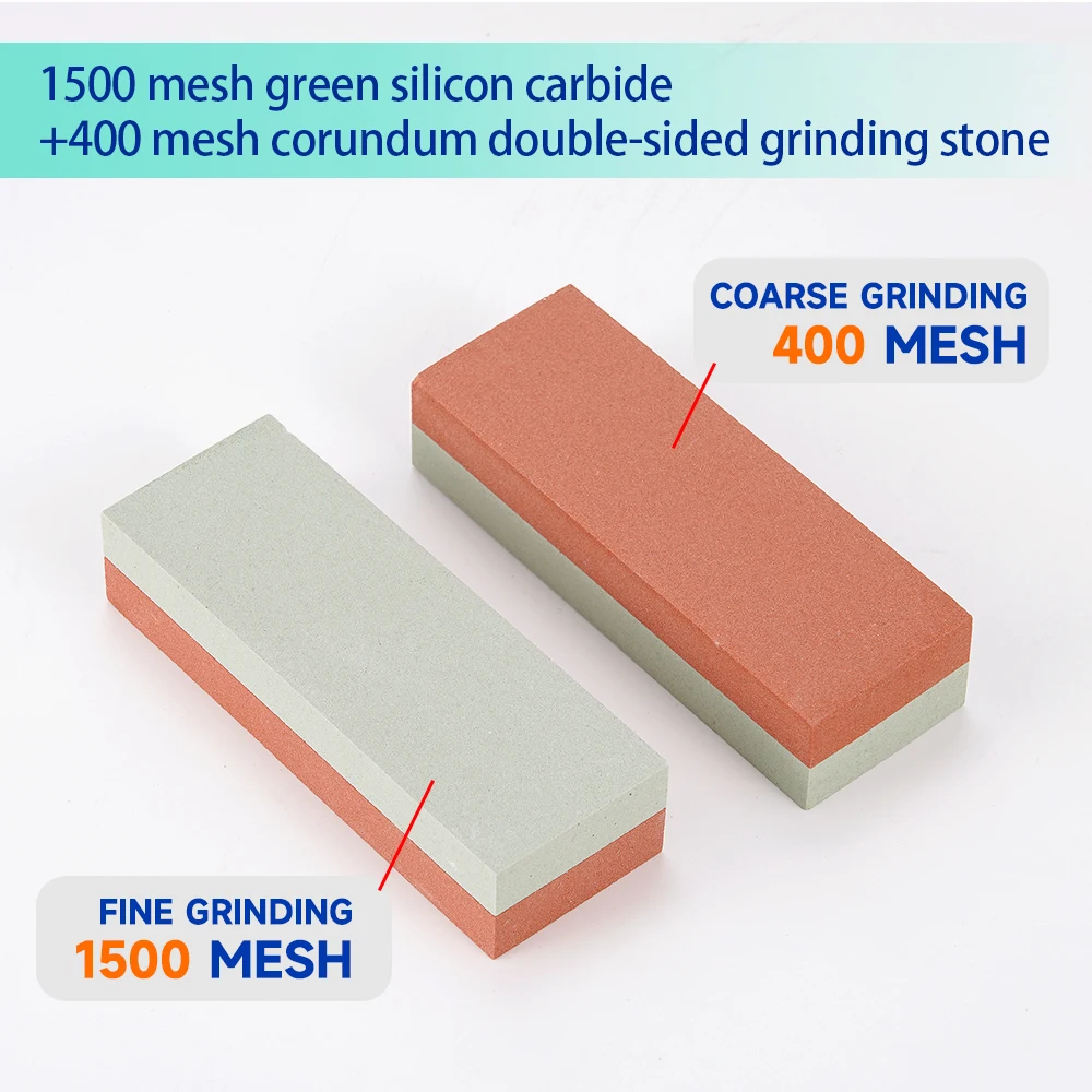 Professional Sharpening Stone 400/1500 Grit Dual Double-side Knives Sharpener Wetstone Knife Water Stone Kitchen Tool