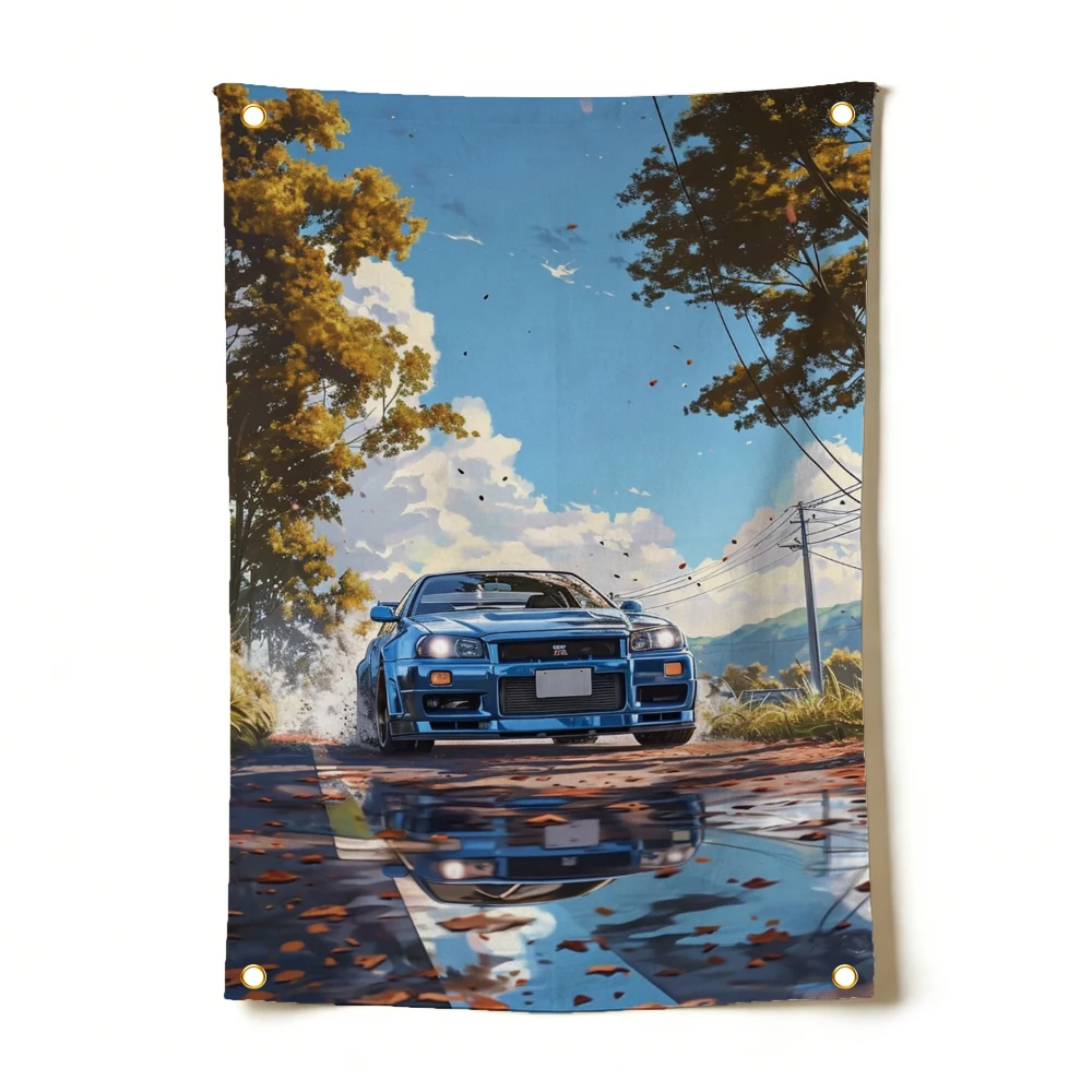 90X150Cm Poster Balap Bendera  - Anime Merch Ideas ulasan dan harga