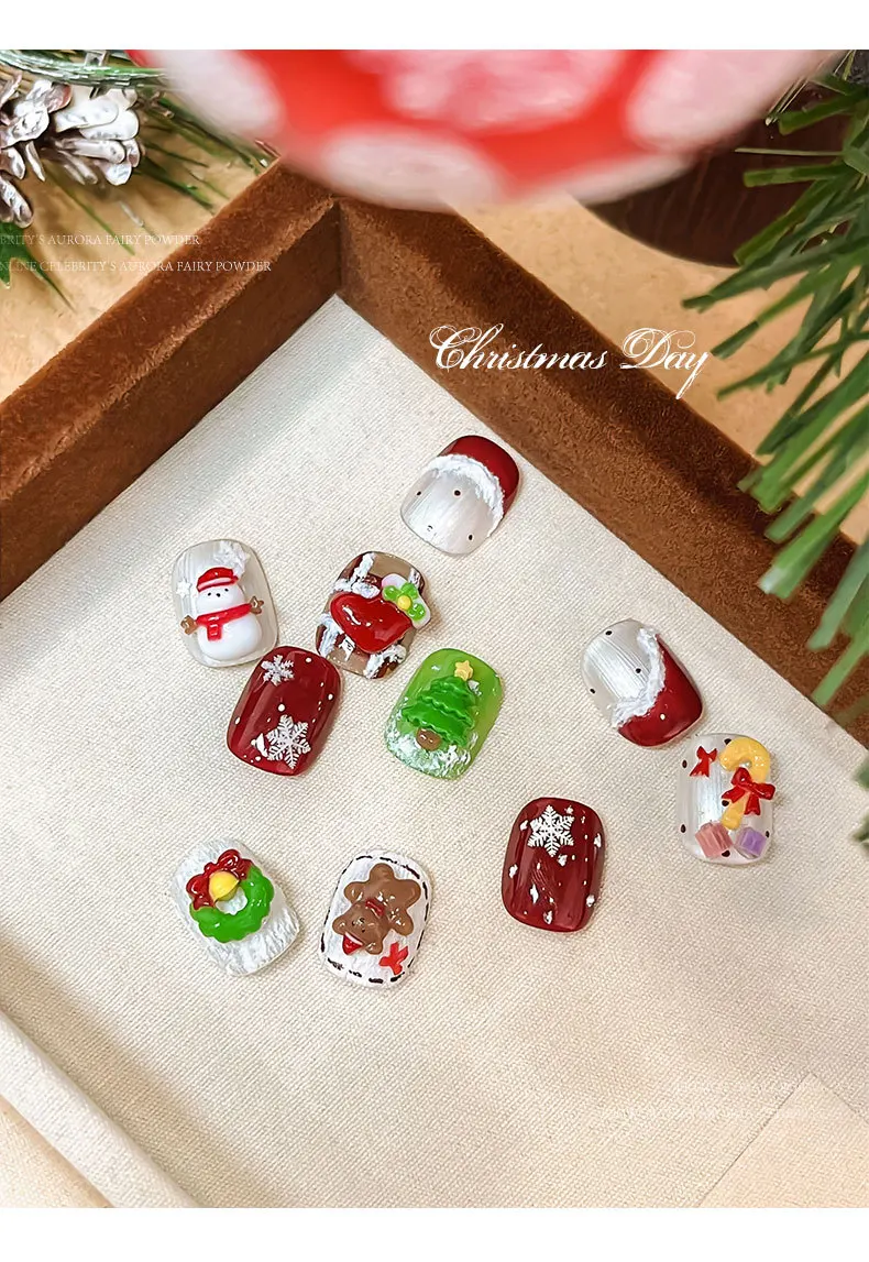 عيد الميلاد سلسلة مسمار الفن سيليكون الشتاء ندفة الثلج قالب ثلاثية الأبعاد تنقش نحت لينة ختم لوحة قابلة لإعادة الاستخدام لتقوم بها بنفسك هلام الإستنسل أداة