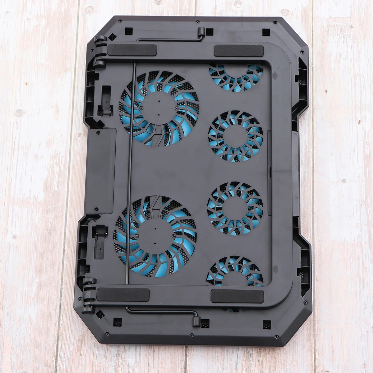 

Silent Laptop Cooler Fan Rgb Dual Usb Notebook Cooling Pad Adjustable Stand With Led Display Black 18 Inch Under