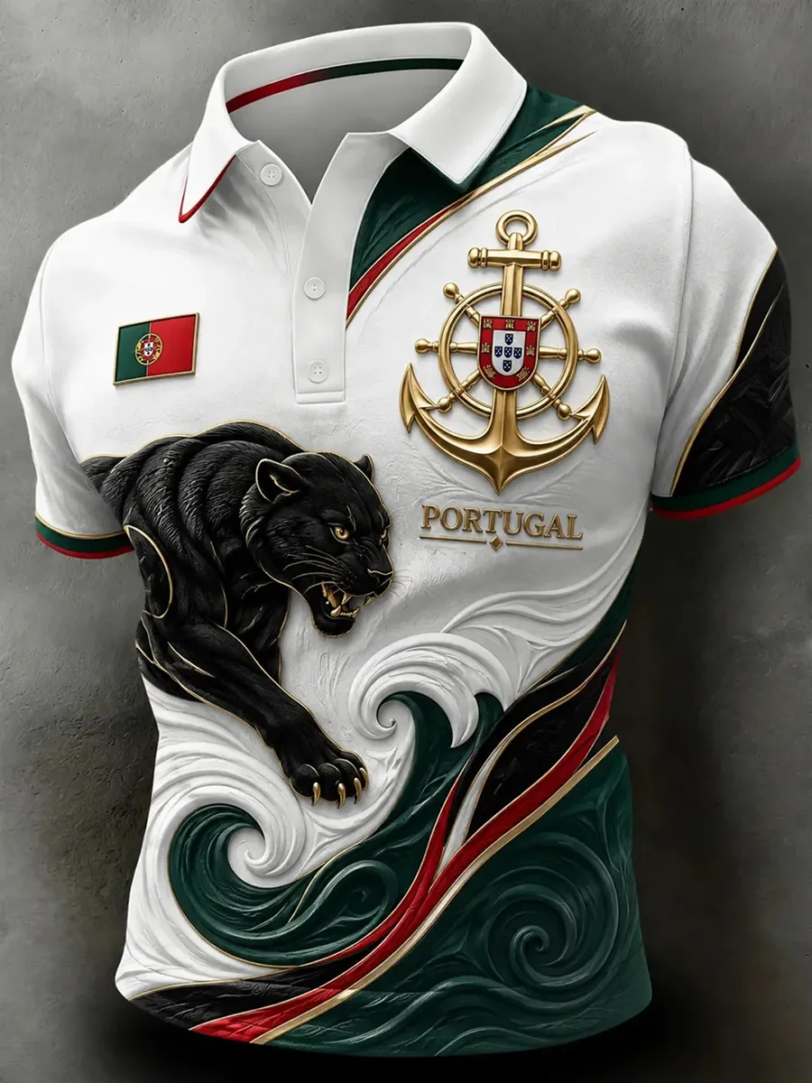 2027 Edition Portuguese Fans Football Polo Shirt - 3D Print Comfortable And Breathable - Suitable For Both Men And Women