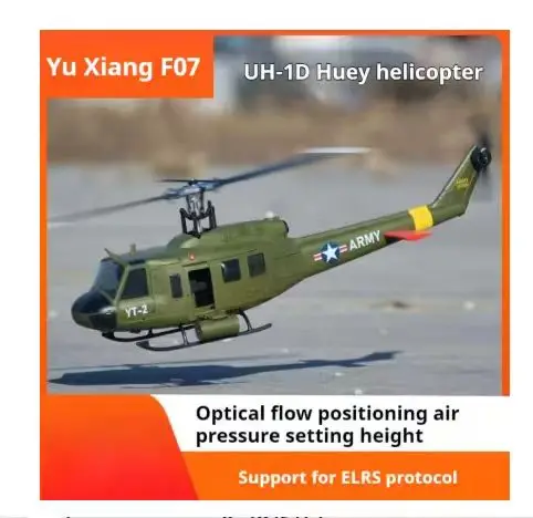 Yuxiang F07v Huey Uh1d Realistic Remote Control Helicopter Six Channel 3d Stunt Helicopter High Simulation Model
