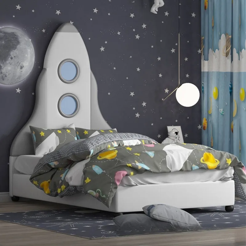 

Children's Bed, Creative Boy Rocket Bed, Boys Elementary School, Teens