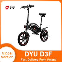 DYU D3F Folding Electric Bike 14-inch Tire Outdoor City Mobility Electric Bicycle 250W Motor 36V10AH Removable Battery Ebike