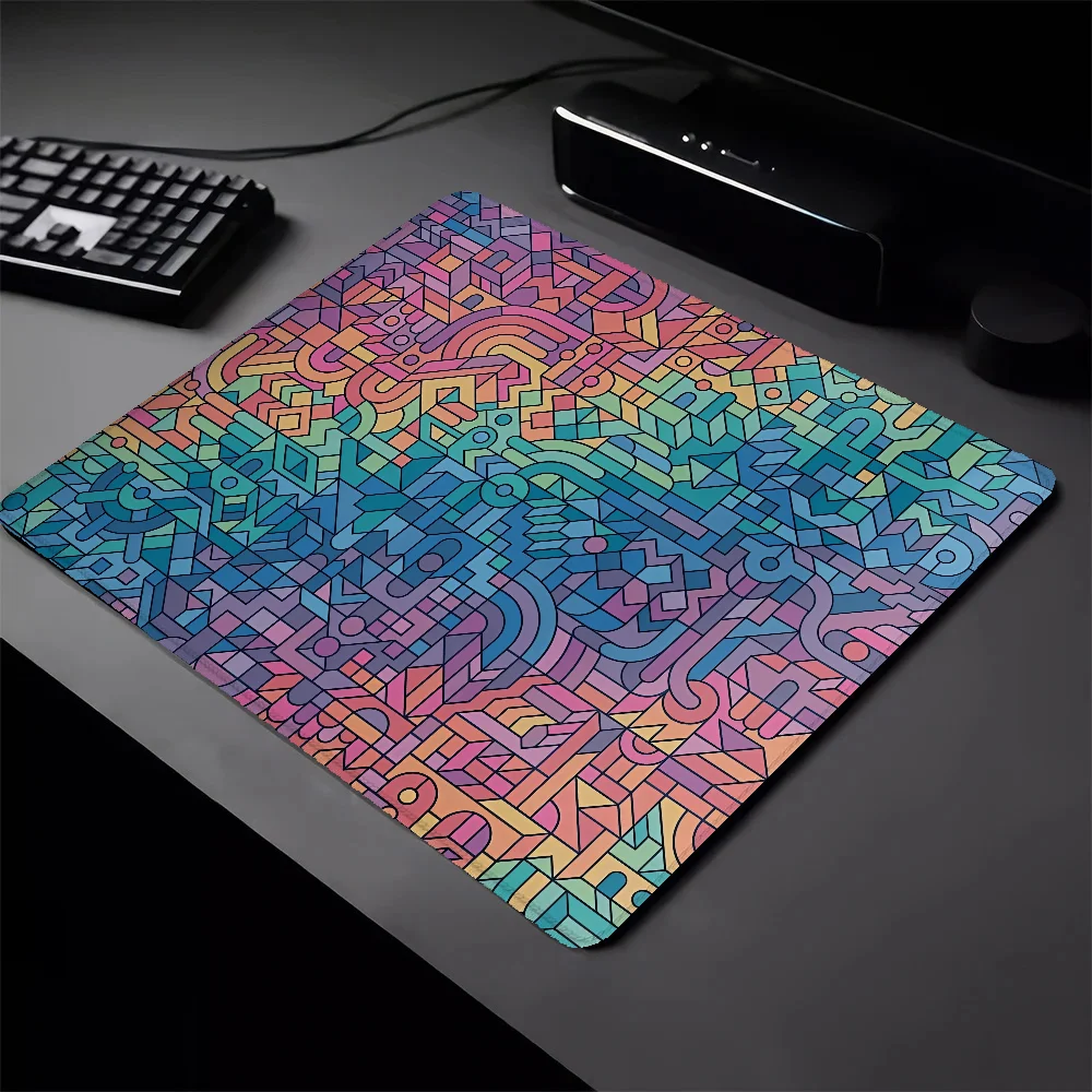 Small Wireless Mouse Mats Colourful Chaos Mause Pad Gaming Mouse Mat Pc Gamer Pad on the Table Mausepad Mousepad Accessories Ped