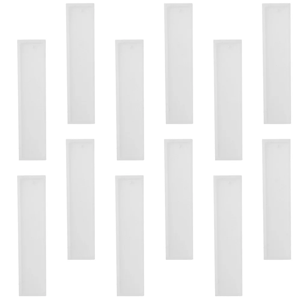 

12 Pcs Sturdy Mold Bookmark Making Resin Casting Molds Gift for Lovers Silicone Moulds Handmade Crafts Unique