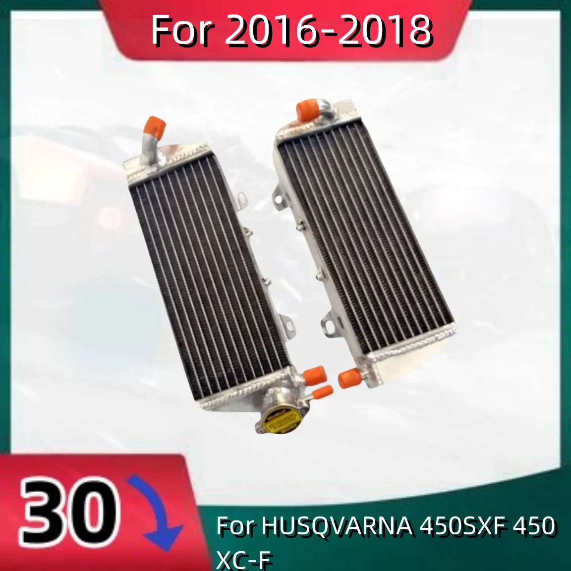 

Aluminum Radiator For 2016-2018 450SXF 450XC-F 2016 2017 2018