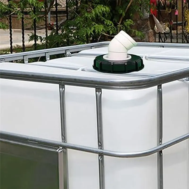 Suitable For IBC Ton Barrel Replacement Extension Tube 45 Degree Rainwater Tank Plastic Cover, Filter Cover With Filter,-A68E