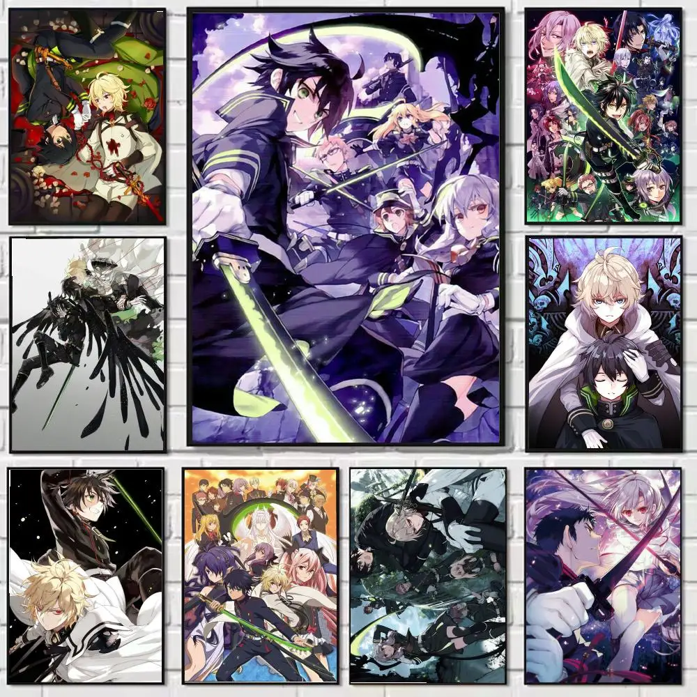 S-Seraph of the E-End Poster Decorative Wall Art Stickers Mural Photo Print for Home Living Room Hallway Decor