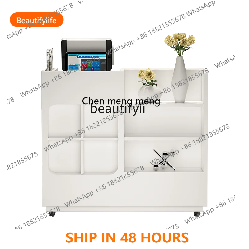 

X FH A36 A36 Cashier Counter Clothing Shop Restaurant Bar Table Shop Small Simple Modern Welcome Desk Reception Desk