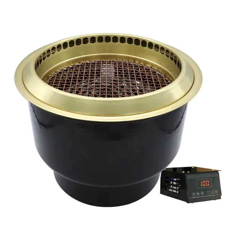 Commercial Electric Korean BBQ Grill Hot Pot Combo Indoor Smokeless Barbecue Machine Restaurant Equipment for Home Use Indoor