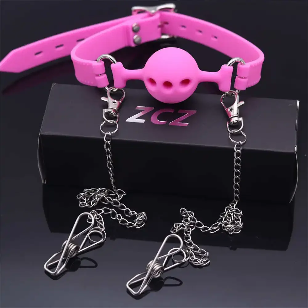 カップル向け大人向けゲーム、いちゃつくセックスグッズ、おもちゃ、ボールマウスギャグ、オーラルフィクシオンマウス、PUレザー製ロールプレイ用スレイブ