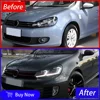 폭스 바겐 골프 6 MK6 2010-2012 업그레이드 골프 7.5 LED 자동차 전조등 어셈블리 자동차 헤드 라이트 프로젝터 이중 렌즈 액세서리 5