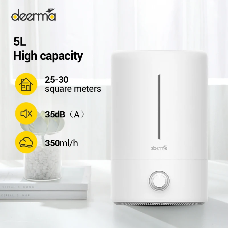 Увлажнитель воздуха Deerma F628W 5L ультразвуковой с распылителем и ароматизатором