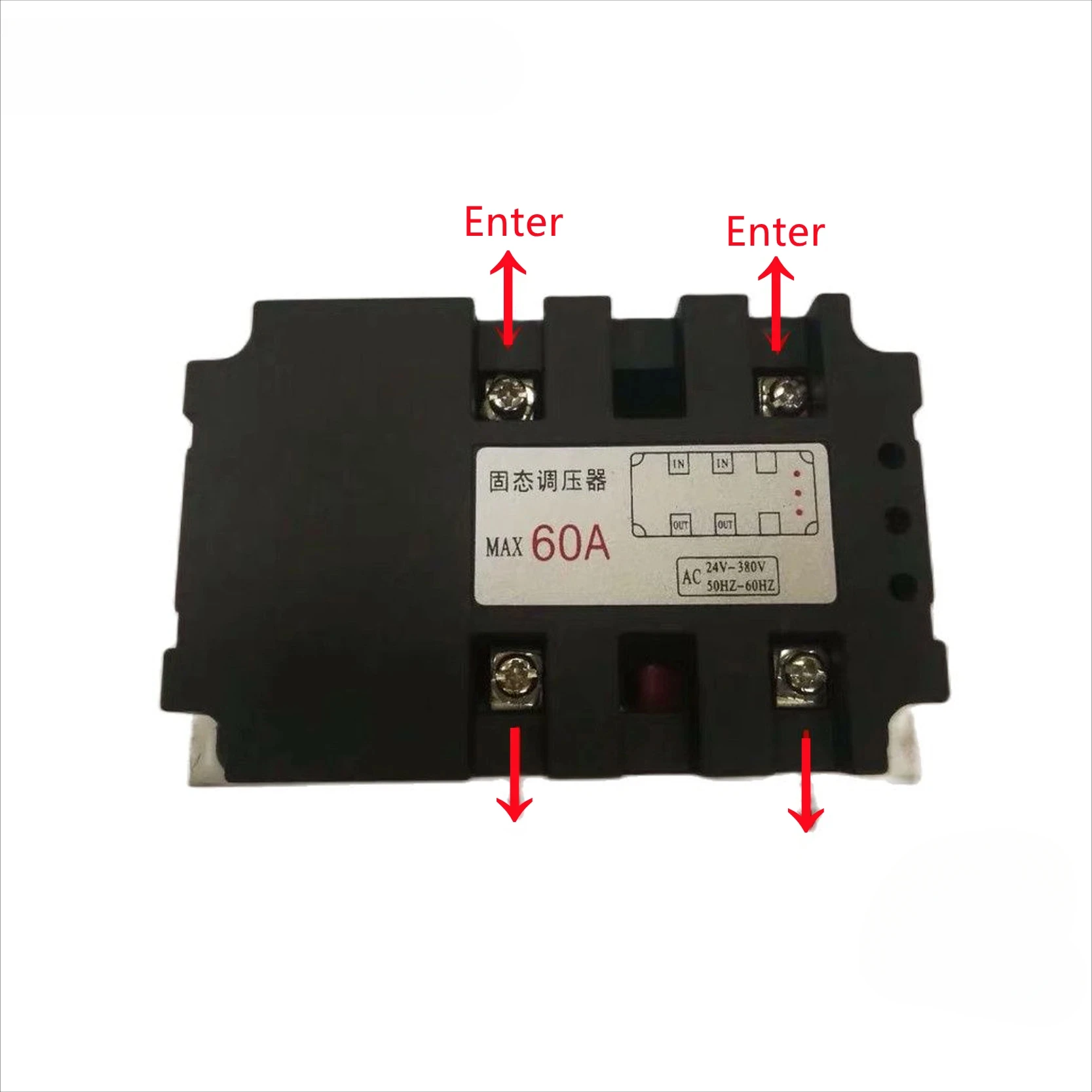 

Твердотельный регулятор напряжения MAX60A AC24V-380V 50HZ-60HZ Тип преобразования термоусадочной машины