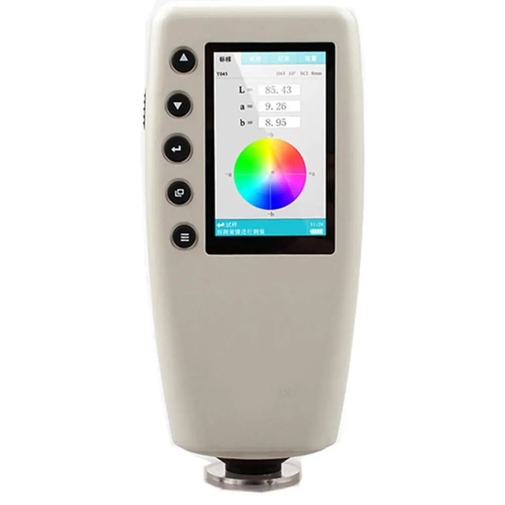 WR18 Digital Colorimeter Color Meter Switchable Caliber with 4mm 8mm and Biggest 40mm Lab Value CIELAB CIELCH CIEXYZ SRGB Displa