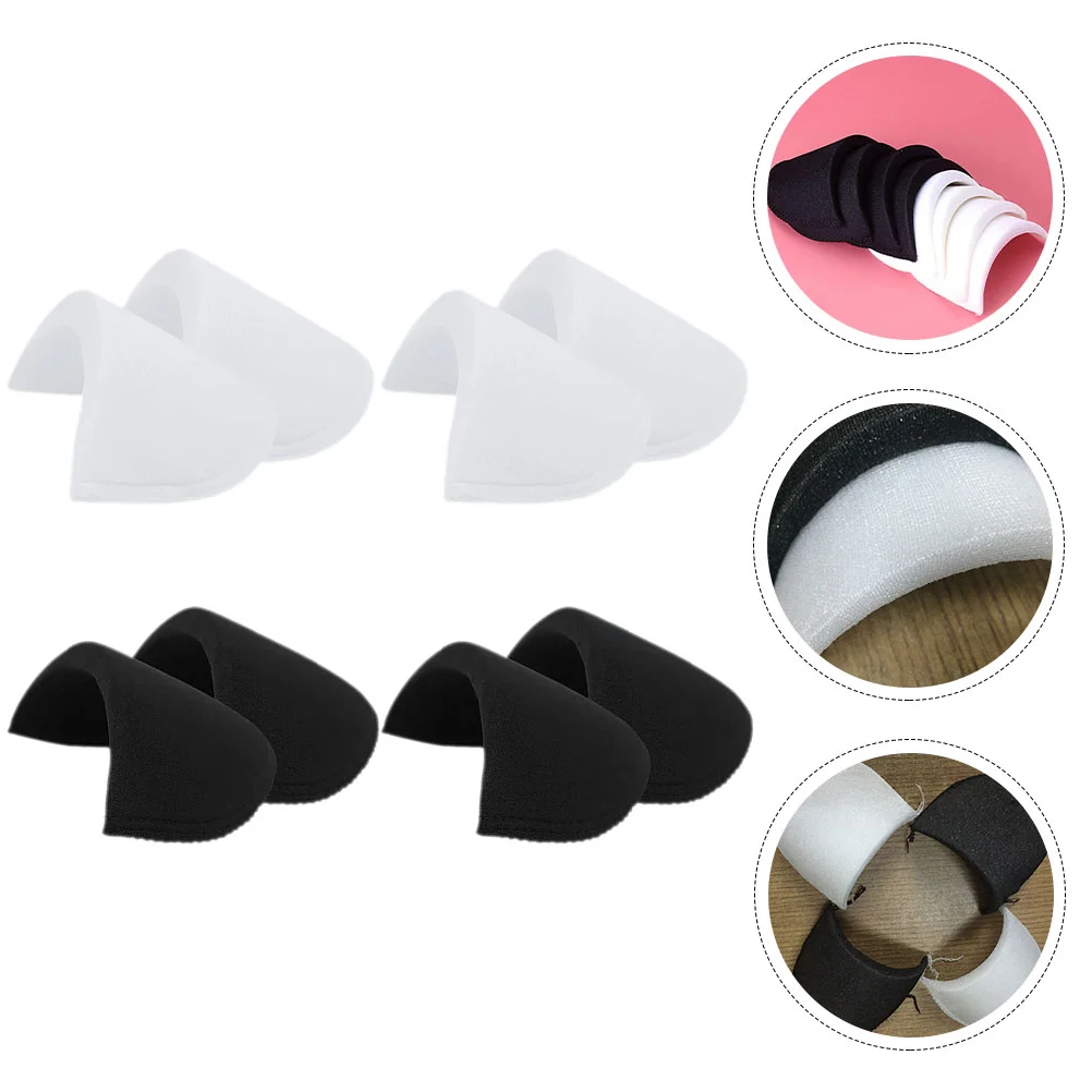 4 Pairs Adhesive Shoulder Pad Breathable Pads Replacement Skirt Sponge for Women Clothing The Clothes Supply Anti-skid Enhance