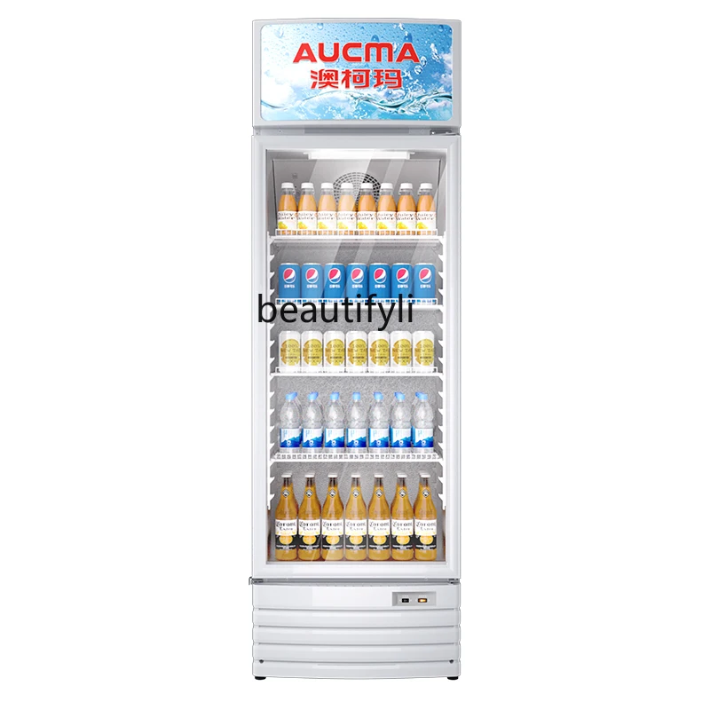 

Refrigerated Display Cabinet Fresh-keeping Beverage Cabinet Commercial Supermarket Fruit Beverage Freezer -228