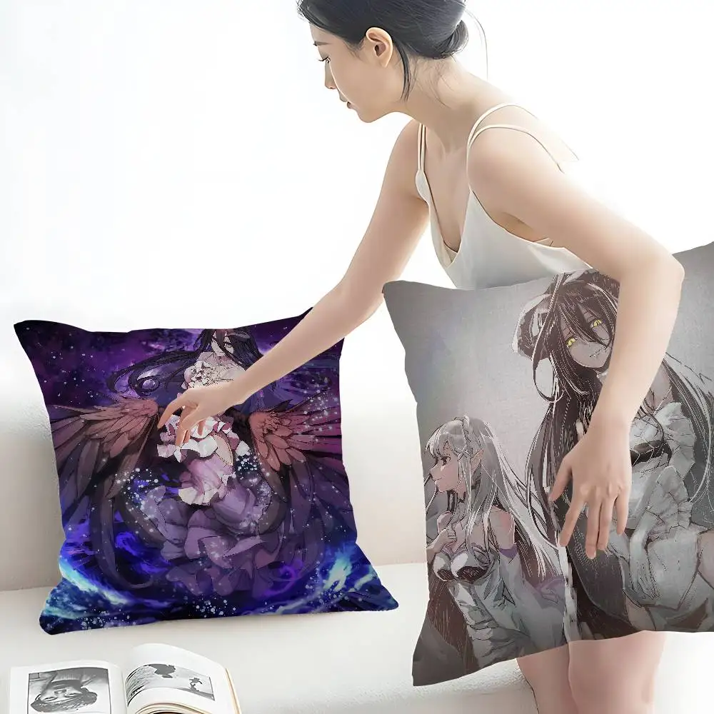 A-Albedo Overlord Lucky Dragon Pillow Cover Sofa Cushion Cover Home Room Decoration Children Gift
