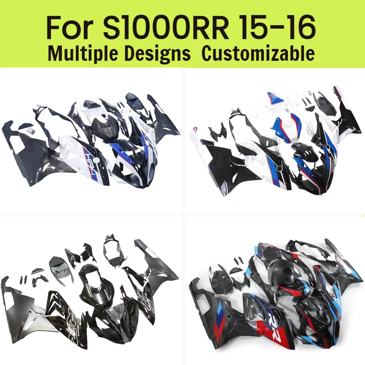 

New Style Fairings S1000RR 2015 2016 Aftermarket Motorcycle Fairing Kit Free Custom for BMW S 1000RR 15 16