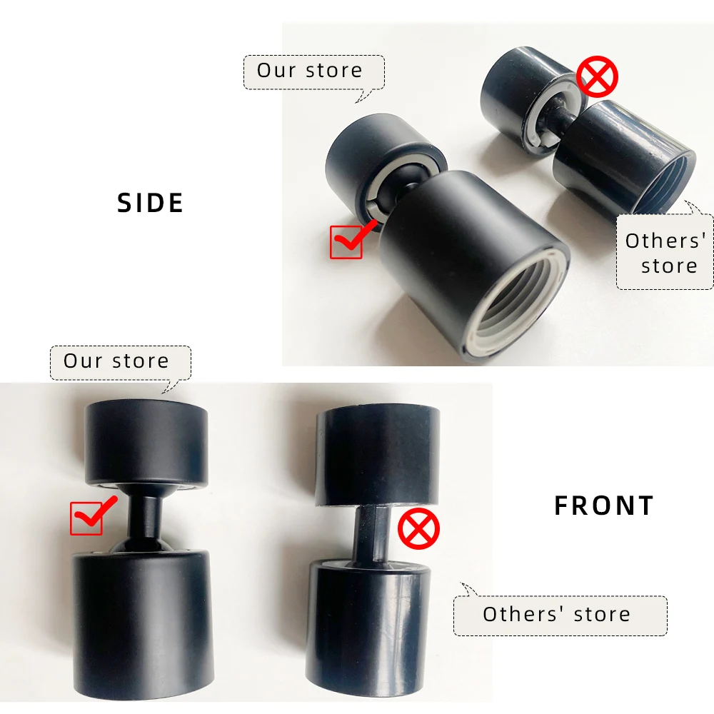 720° Rotatable Kitchen Faucet Head Sprayer Rotating Nozzle Sink Tap Shower Replacement Accessory Bubbler High-Pressure Aerator