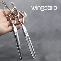 wingsbro 6.5 Inches Professional barber Salon Thinning Scissors, Hairdressing Scissors, Home Use Hair Cutting Scissors