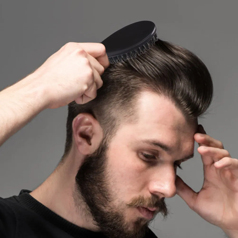 Men's Beard Brush Precision Ergonomic Handle Grooming Tool Hair Beard Comb Mustache Soft Brush Portable Travel