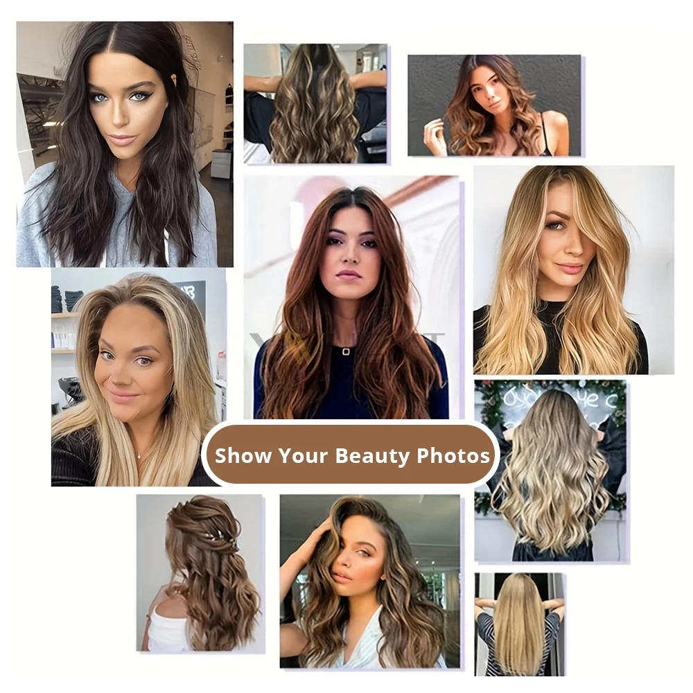 الشريط في وصلات الشعر شقراء شريط أسود في ملحقات سلس آلة ريمي شعر طبيعي مفرود ملحقات 20 قطعة/الحزمة #6