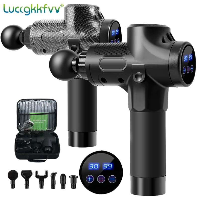 Massage Gun Deep Body Massager For Muscle Pain Relief Exercising Body and Relaxation Slimming Shaping Massager