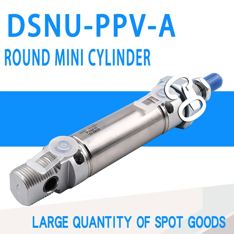 Round Mini Cylinder DSNU Micro Cylinder DSNU-16-20-25-32-40-50-63-10-30-35-60-75-80-100-125-130-150-160-200-260-250-300-320-PPV-
