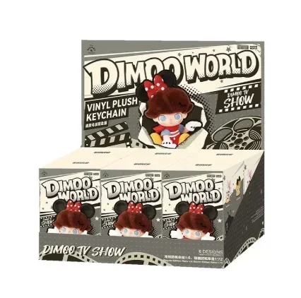 

Dimoo World X Disney Series Blind Box Vinyl Plush Keychain High Quality Trendy Desktop Ornament Collectible Gift Replica