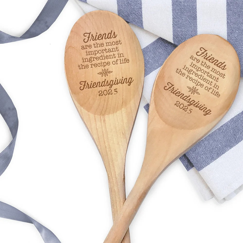 

Friendsgiving Favor Wooden Spoon Friends Are The Most Important Ingredient Mixing Spoons Party Kitchen Decor Housewarming Gift