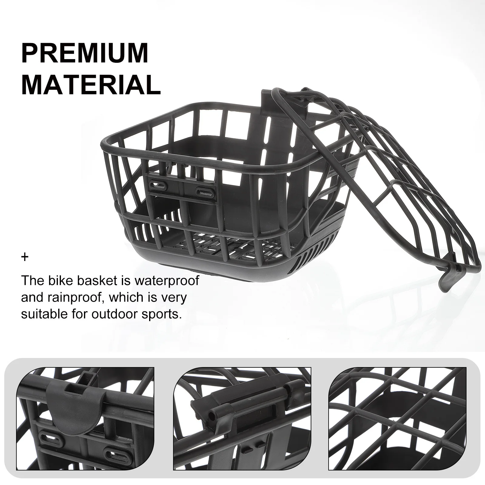 

Bike Basket Front Handlebar Mount Large Capacity Durable Storage For Vegetables School Bag Riding Parts Accessory