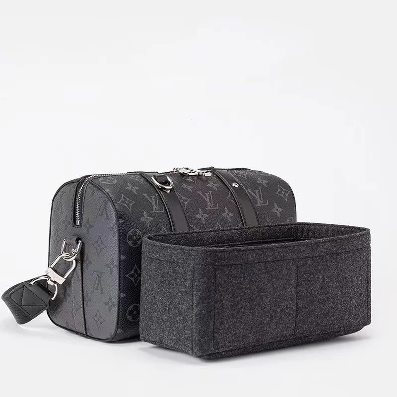 حار ل Keepall 35 45 50 55 60 الأمتعة ورأى القماش إدراج المنظم ماكياج حقيبة يد السفر الداخلية محفظة حقائب مستحضرات التجميل المحمولة