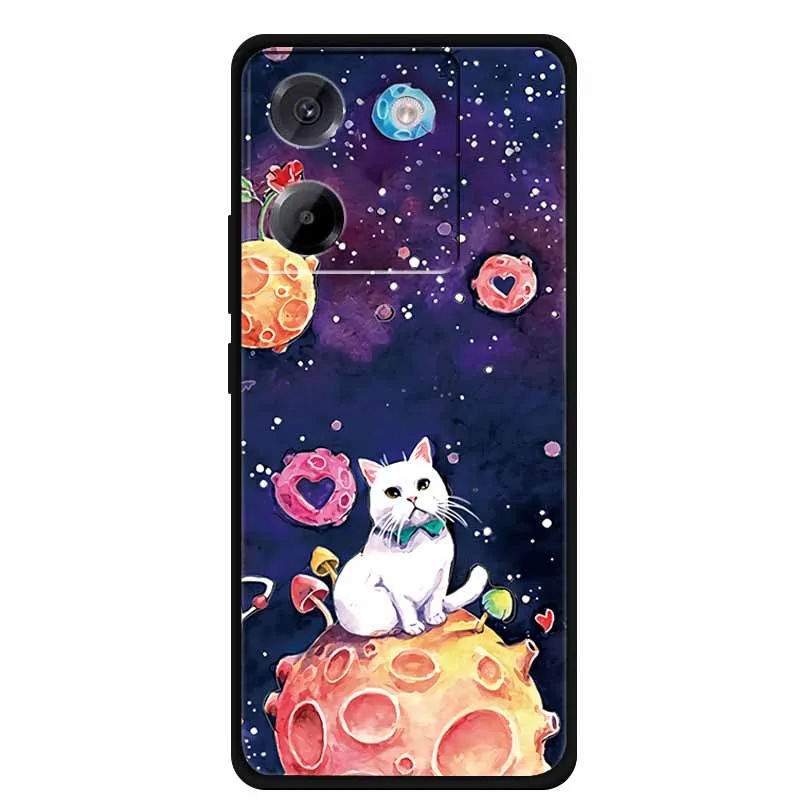 حافظة لهاتف Poco M7 Pro 5G M7Pro زهور ثلاثية الأبعاد من السيليكون المزخرف غطاء حماية ناعم لهاتف Xiaomi Poco M7 Pro 5G