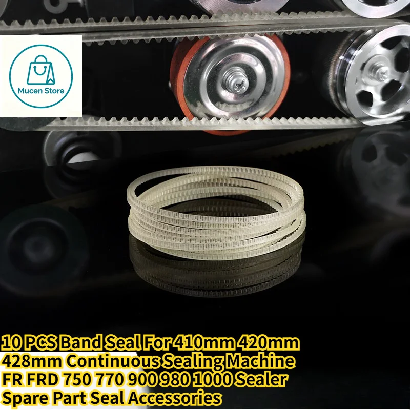 10 PCS Band Seal For 410mm 420mm 428mm Continuous Sealing Machine FR FRD 750 770 900 980 1000 Sealer Spare Part Seal Accessories