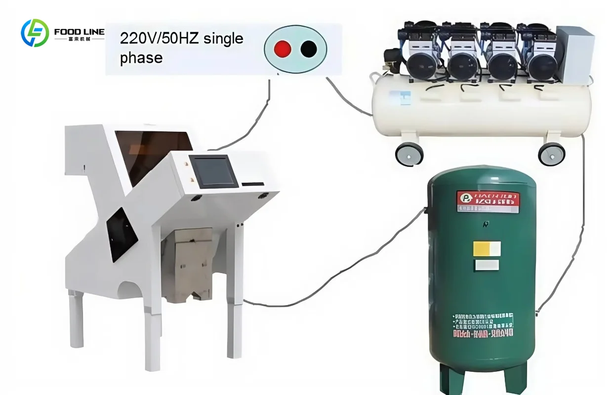 64 Channels Oil Seeds Color Sorting Machine Seeds Sorting Machine Optical Sorter By Color Shape Size Custom