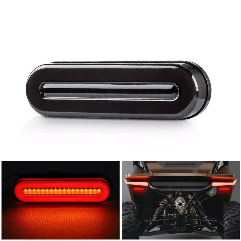 55 110 Leds Brake Tail Turn Light Bars DRL Motorcycle Directional Signal Lamps Taillight For Cafe Racer Chooper Bobber Crusier