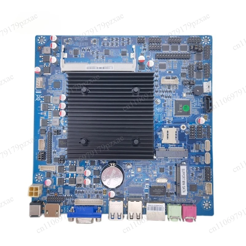 J1900 Mini‑ITX Motherboard, Supports LVDS RS232 Gigabit Ethernet, WIFI and 4G Module, Compatible with WIN11 System