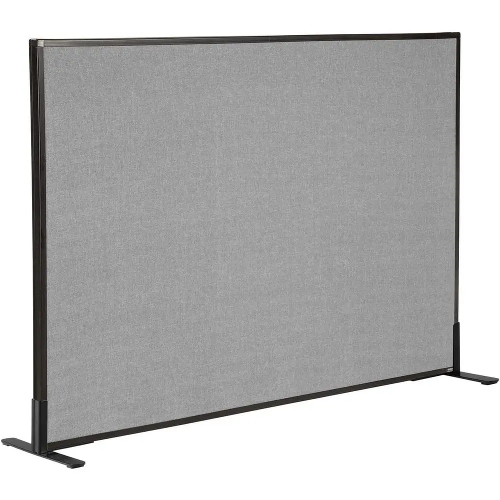 

Office Partition Panel, 60.25 Inch Width x 42 Inch Height, Gray, Designed for Office Space Efficiency and Productivity