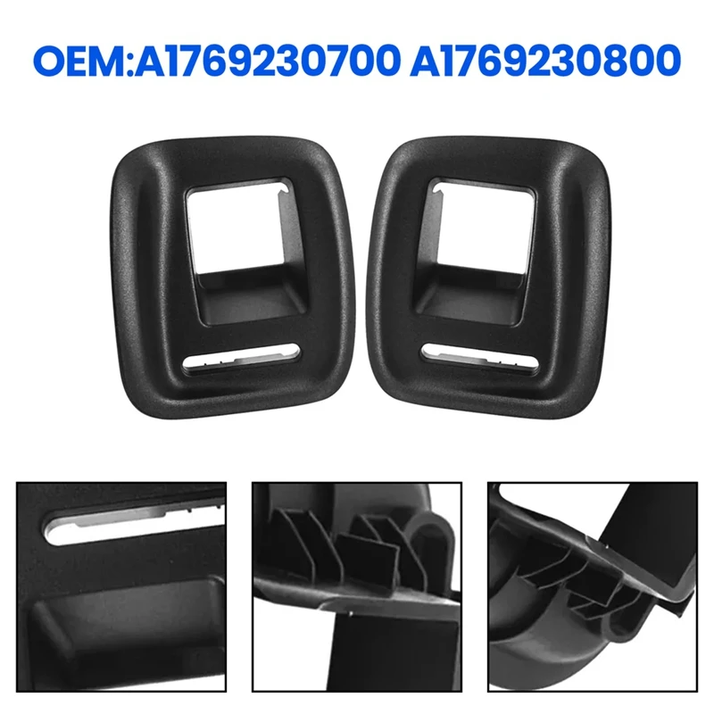 2Pcs Rear Left & Right Seat Catch Cover Trim For Benz W176 A-Class W117 CLA-Class W156 GLA-Class A1769230700 1769230800