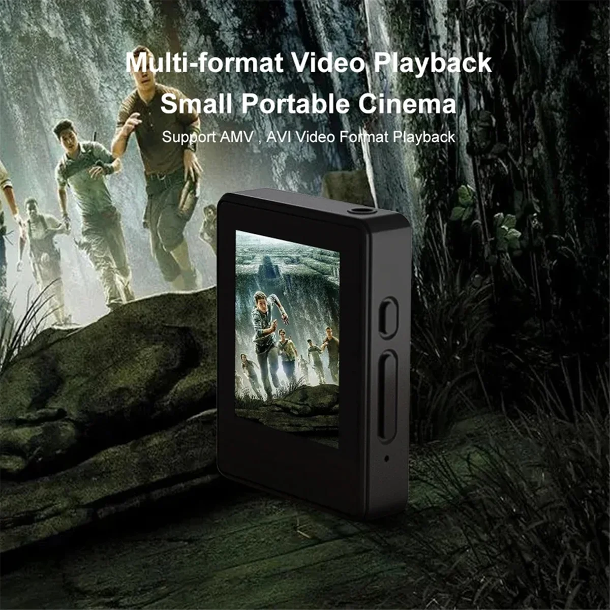 

B74A T4 1.8inch MP3 Music Player Portable HIFI MP4 Player Bluetooth 5.0 HIFI Sound for E-Book/FM/Radio/Recording/Video Play