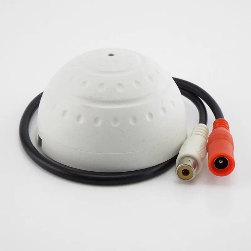 1/2/5pcs DC 9V 12V RCA Female Audio Monitoring MIC Sound Pickup Microphone for CCTV Camera Security IP Voice Monitor C5