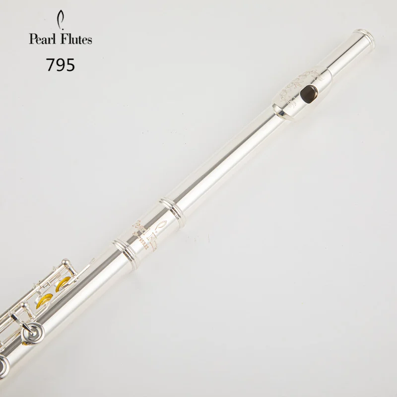 

Made in Japan Pearl Flute PF795RBE Silver Plated Flutes French Button Split E Mechanism B Leg Flute 17 Holes Open