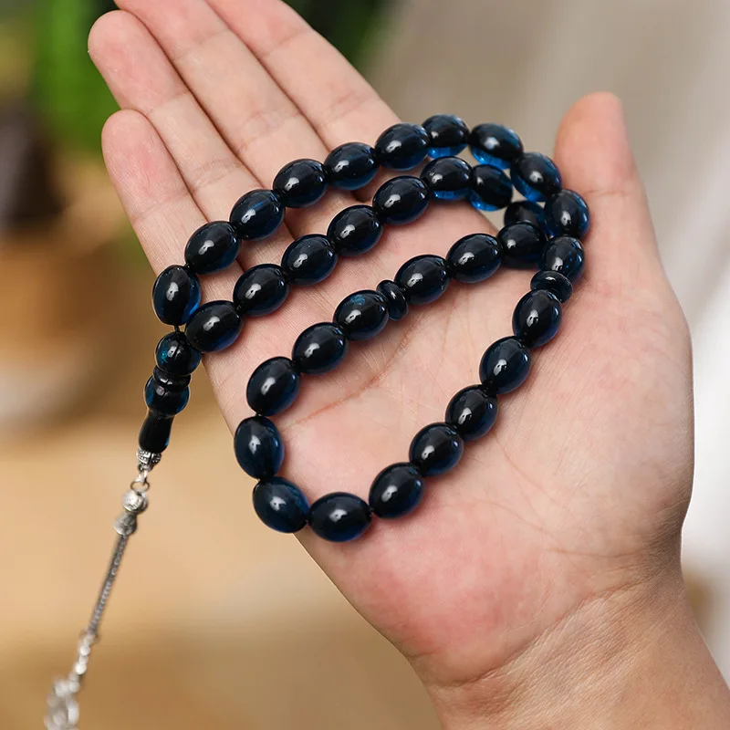 5PCS/Set Muslim Rosary 33pcs Glass Tassel Turkish Islamic Prayer Beads Bracelet for Women Jewelry Tasbih Tasbeeh Allah Mohammed