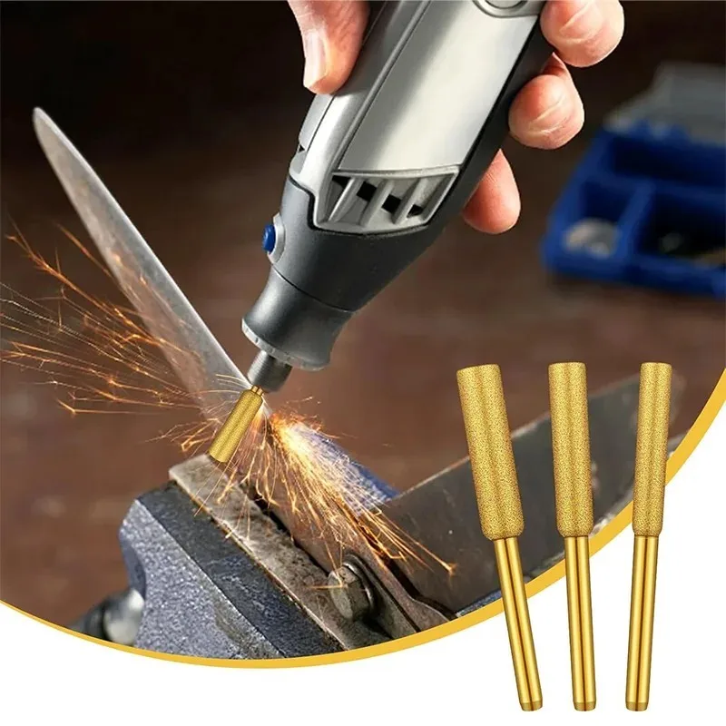 3sets golden sharpening kit with 3 core parts, easy operation beginner-friendly set for novice chainsaw maintenance