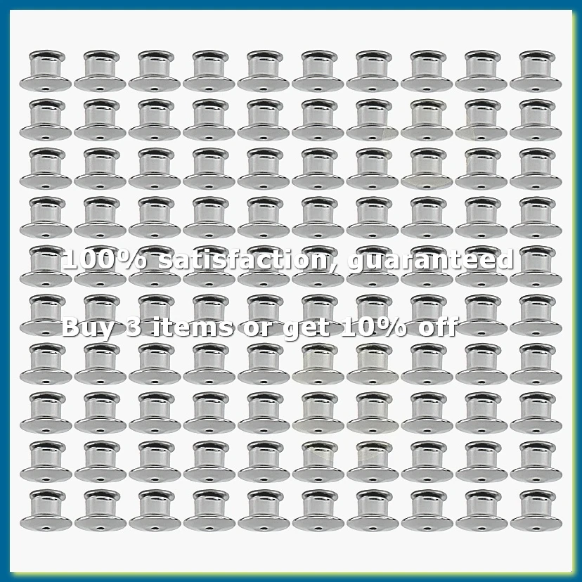 ●100PCS Locking Pin Back Locking Pin Retainer Buckle, Used for Locking the Back of Metal Pin of Brooch Enamel Lapel Pin