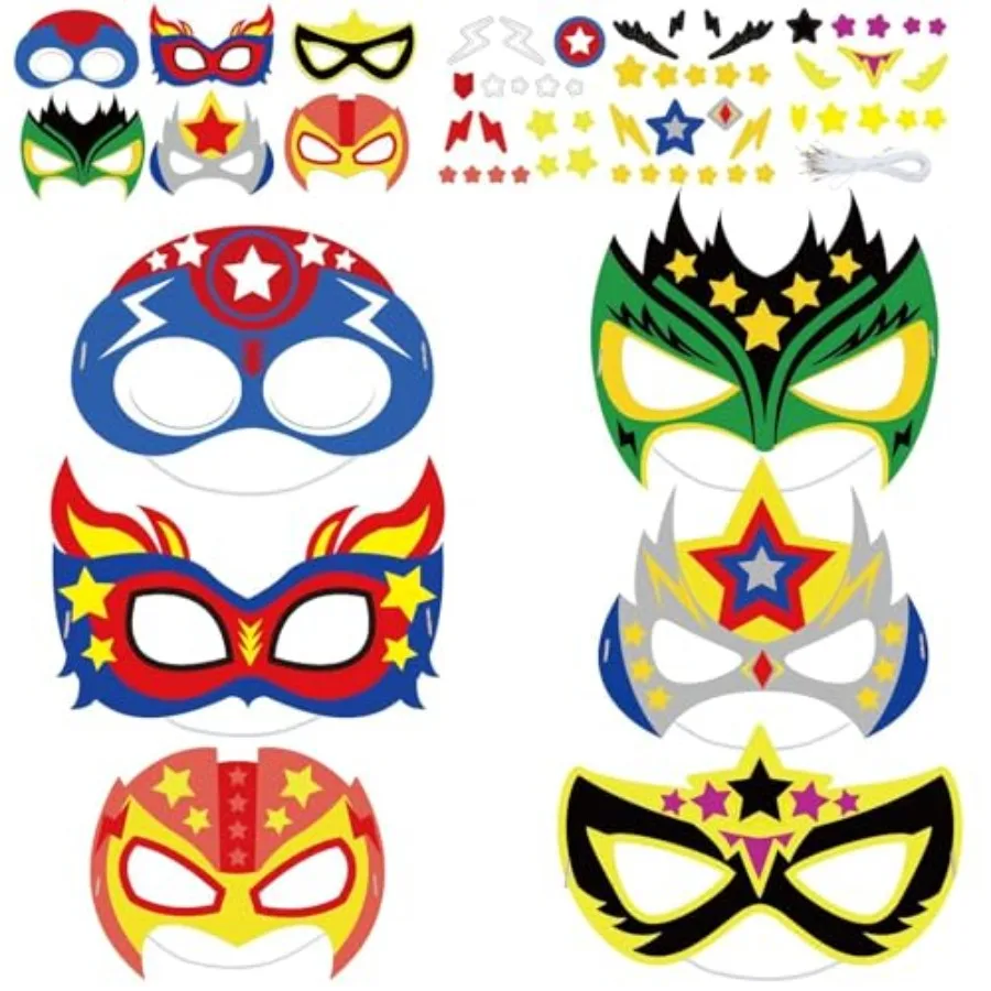 DIY Superhero Mask Craft Kits for Kids